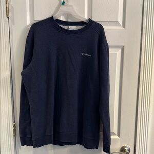 Columbia Men's Navy Sweater, large, fleece lined